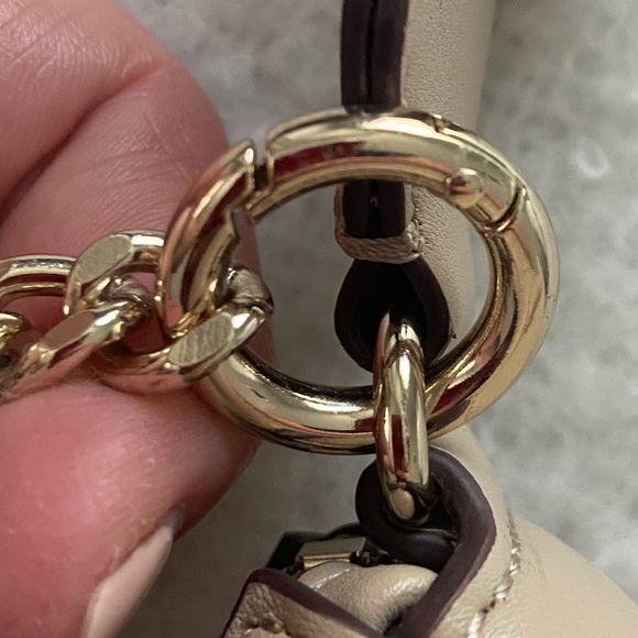 2 DKNY Bags LAINE Demi Nude Crossbody Bag And Wristlet Designer Set Duo NEW $178 - Picture 8 of 12